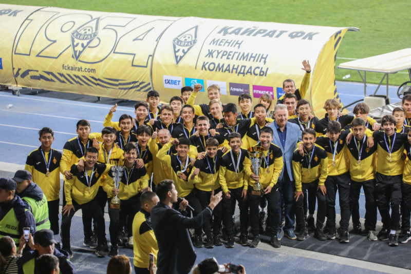 Все команды Академии ФК «Кайрат» им. Сегизбаева стали чемпионами Казахстана по итогам сезона 2023 года! 